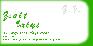 zsolt valyi business card